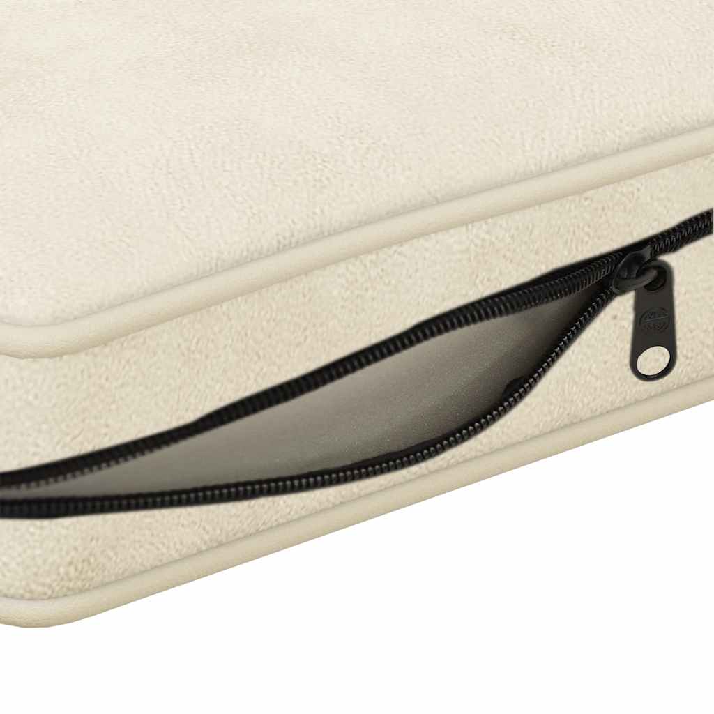 vidaXL Sofa dla psa, kremowa, 72x45x30 cm, pluszowa