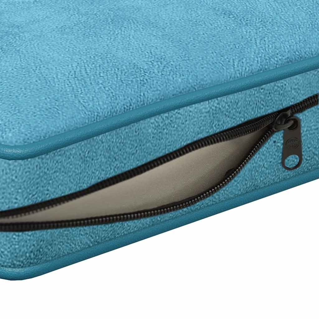 vidaXL Sofa dla psa, turkusowa, 72x45x30 cm, pluszowa