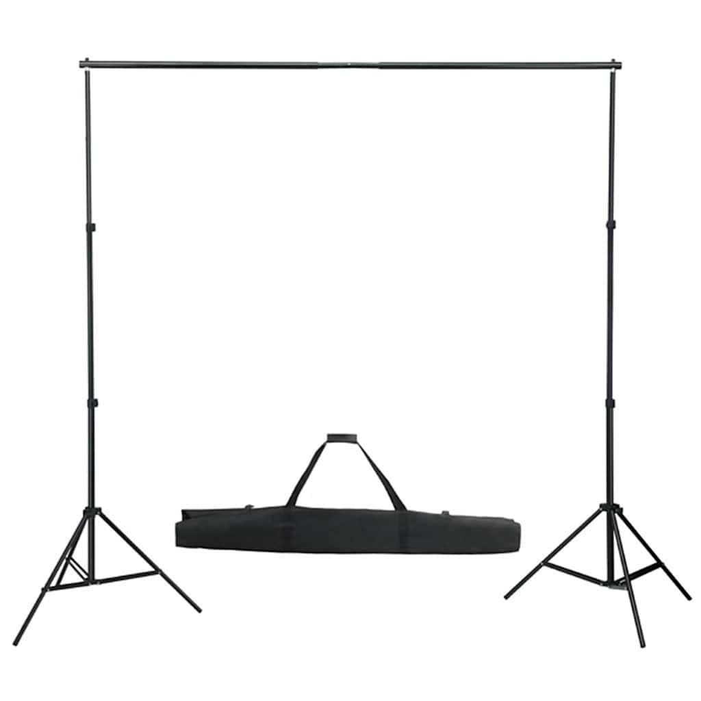 vidaXL Zestaw studyjny z lampami softbox, tłem i blendami