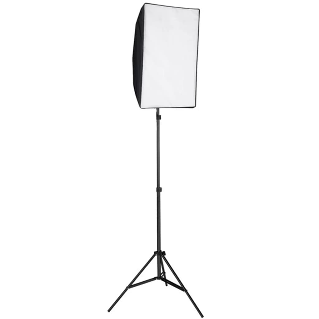 vidaXL Zestaw studyjny z lampą softbox, tłami i blendami
