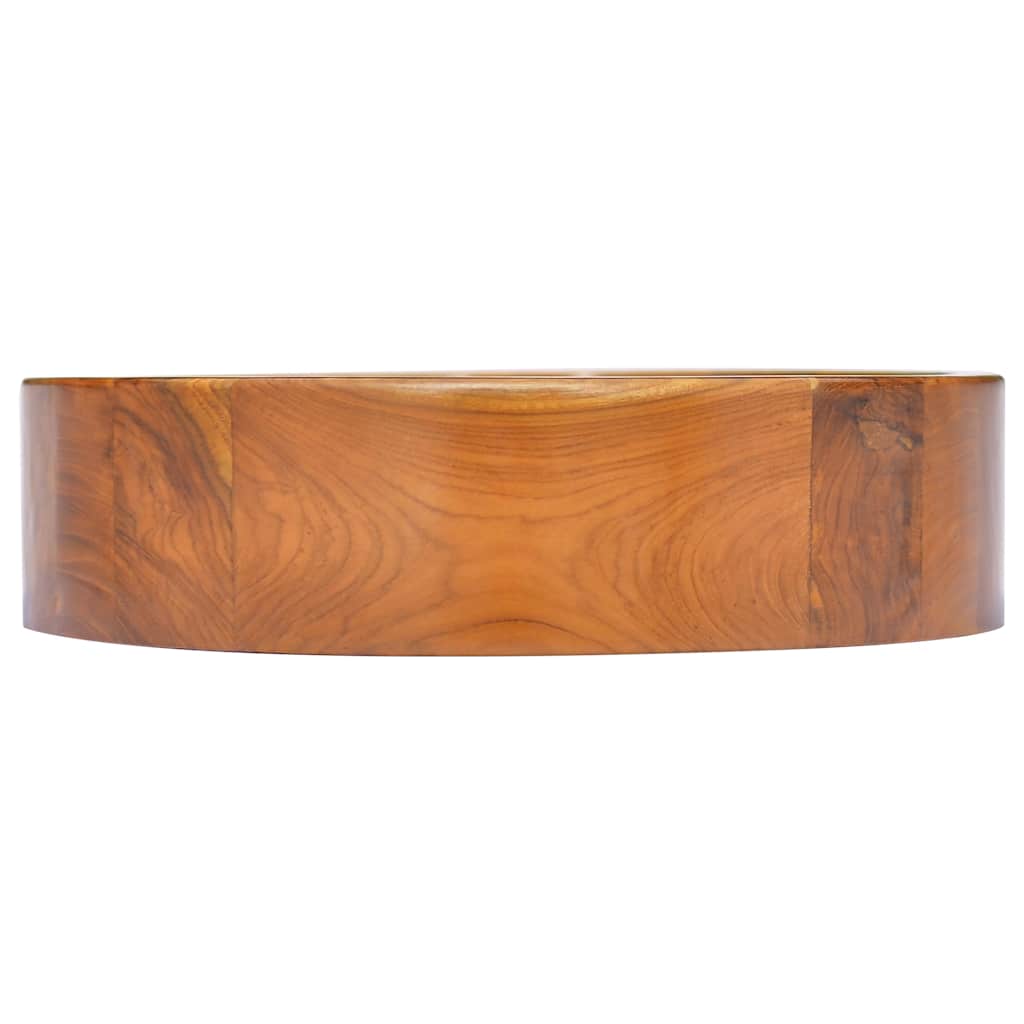 vidaXL Umywalka z drewna tekowego, Φ40x10 cm