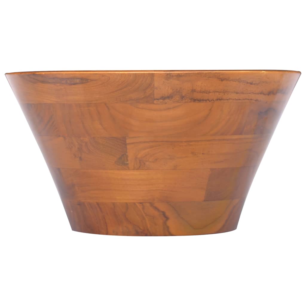 vidaXL Umywalka z drewna tekowego, Φ40x20 cm