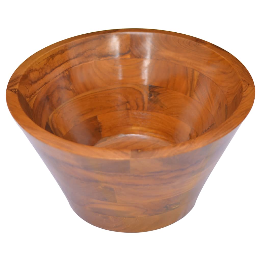vidaXL Umywalka z drewna tekowego, Φ40x20 cm