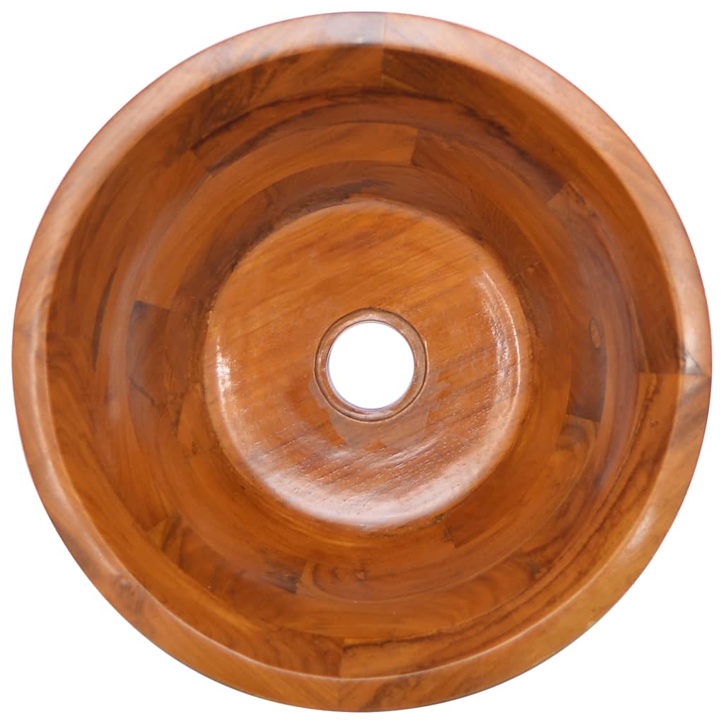 vidaXL Umywalka z drewna tekowego, Φ40x20 cm