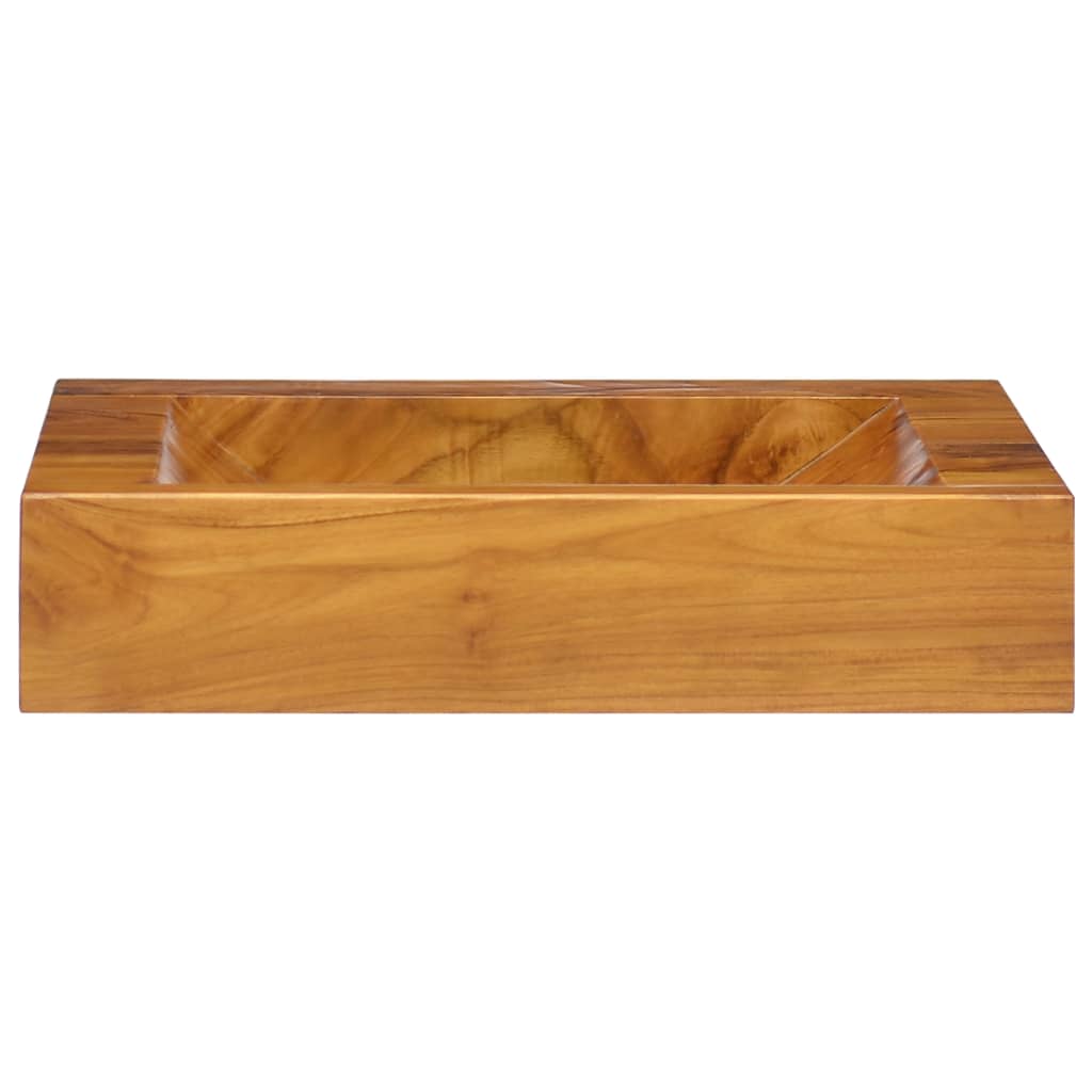 vidaXL Umywalka z drewna tekowego, 50x35x10 cm