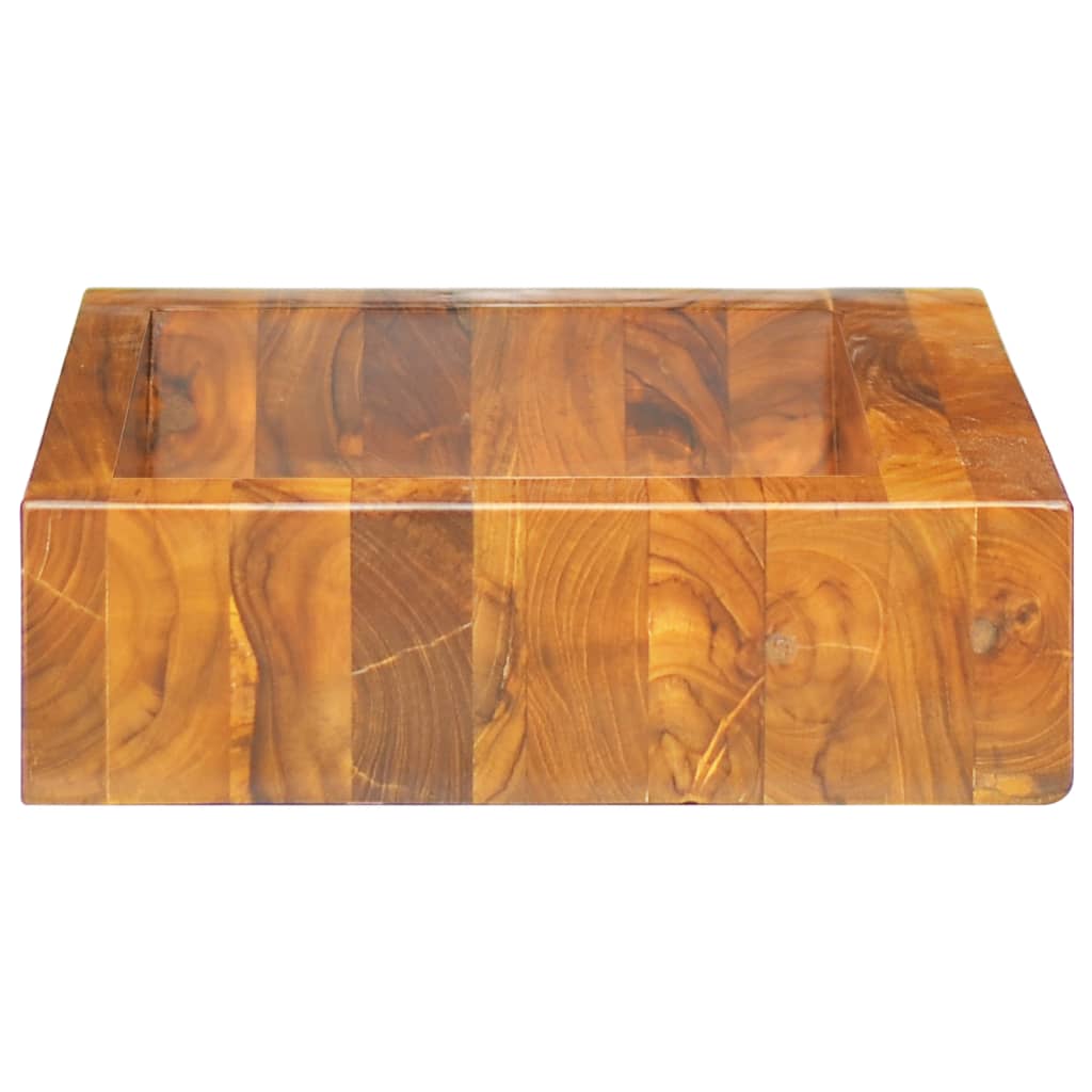 vidaXL Umywalka z drewna tekowego, 50x35x10 cm