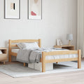 vidaXL Rama łóżka z litego drewna sosnowego, 90 x 200 cm