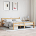 vidaXL Rama łóżka z litego drewna sosnowego, 160 x 200 cm