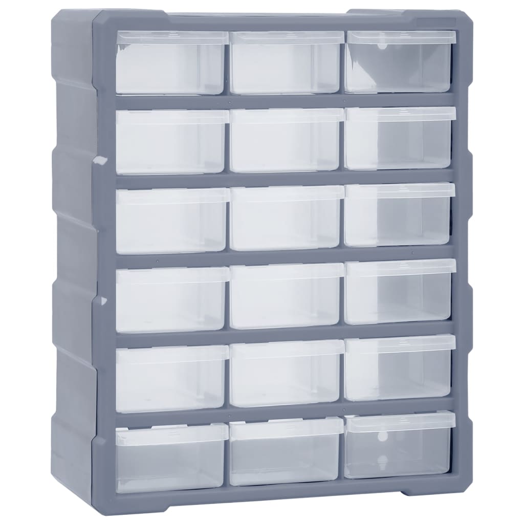 vidaXL Organizer z 18 średnimi szufladkami, 38x16x47 cm