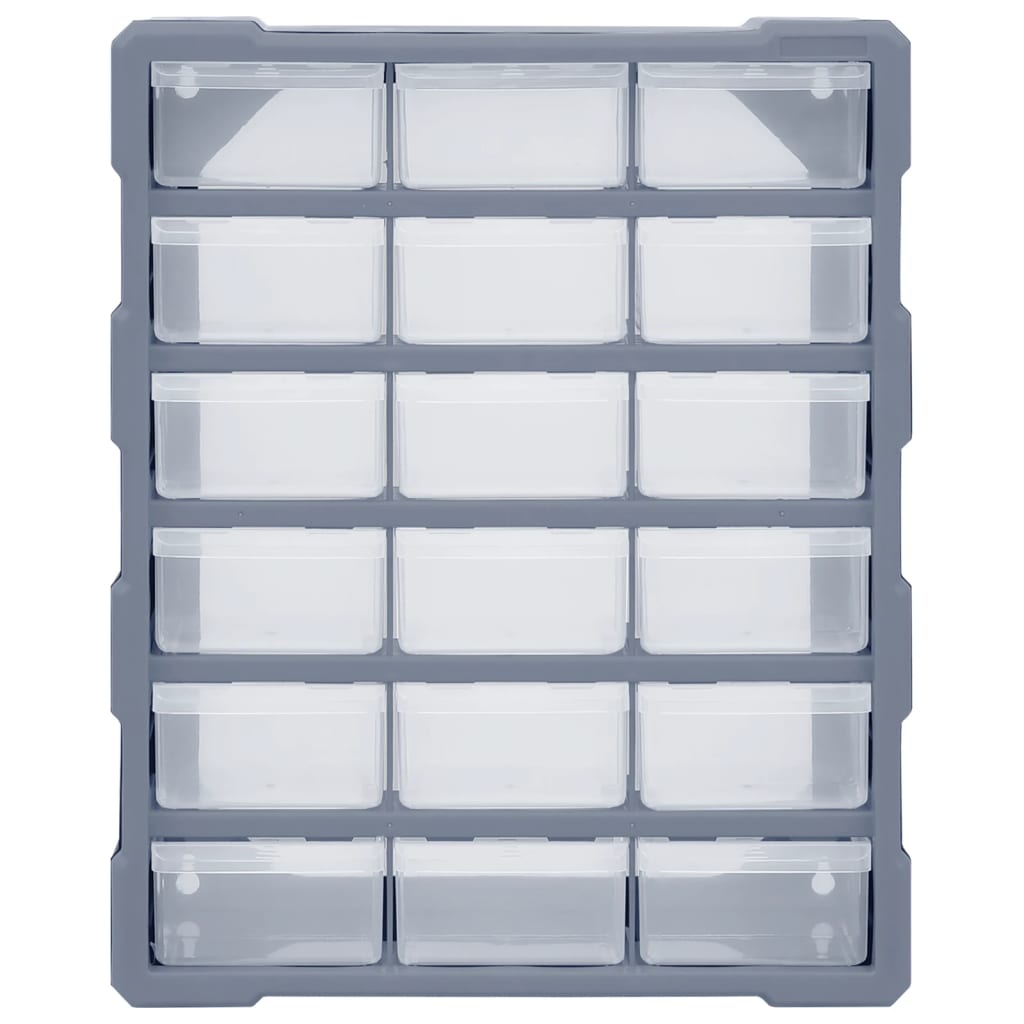 vidaXL Organizer z 18 średnimi szufladkami, 38x16x47 cm