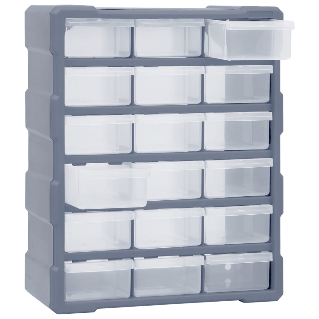 vidaXL Organizer z 18 średnimi szufladkami, 38x16x47 cm