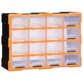 vidaXL Organizer z 16 średnimi szufladkami, 52x16x37 cm