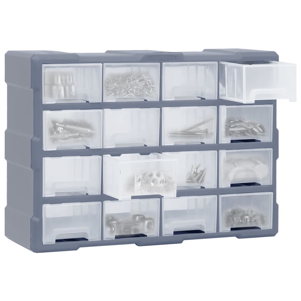 vidaXL Organizer z 16 średnimi szufladkami, 52x16x37 cm