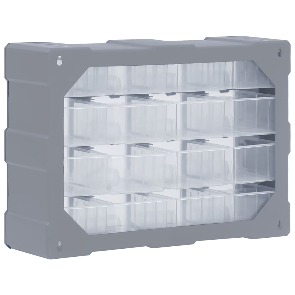 vidaXL Organizer z 16 średnimi szufladkami, 52x16x37 cm