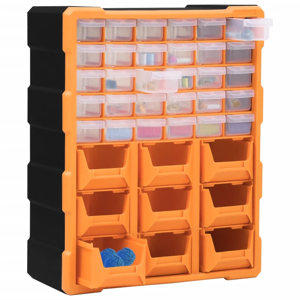 vidaXL Organizer z 39 szufladkami, 38x16x47 cm