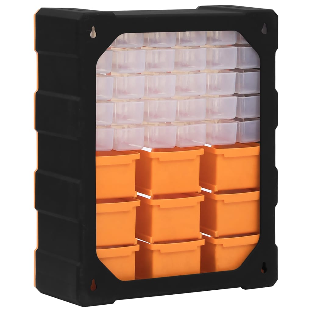 vidaXL Organizer z 39 szufladkami, 38x16x47 cm