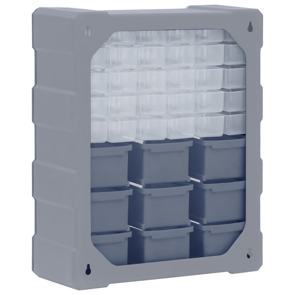 vidaXL Organizer z 39 szufladkami, 38x16x47 cm