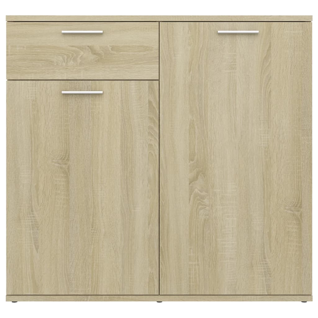 vidaXL Szafka, dąb sonoma, 80x36x75 cm, materiał drewnopochodny