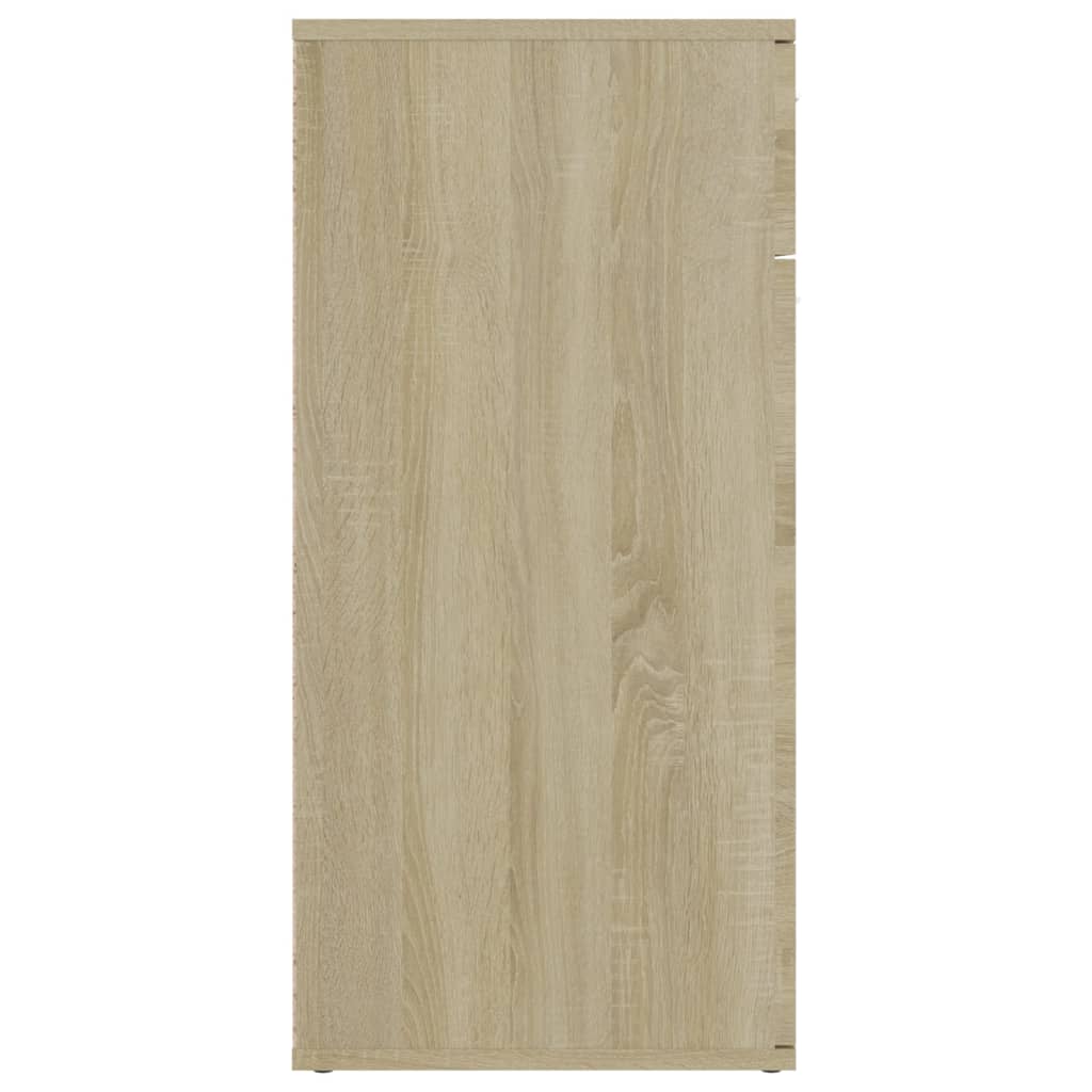 vidaXL Szafka, dąb sonoma, 80x36x75 cm, materiał drewnopochodny