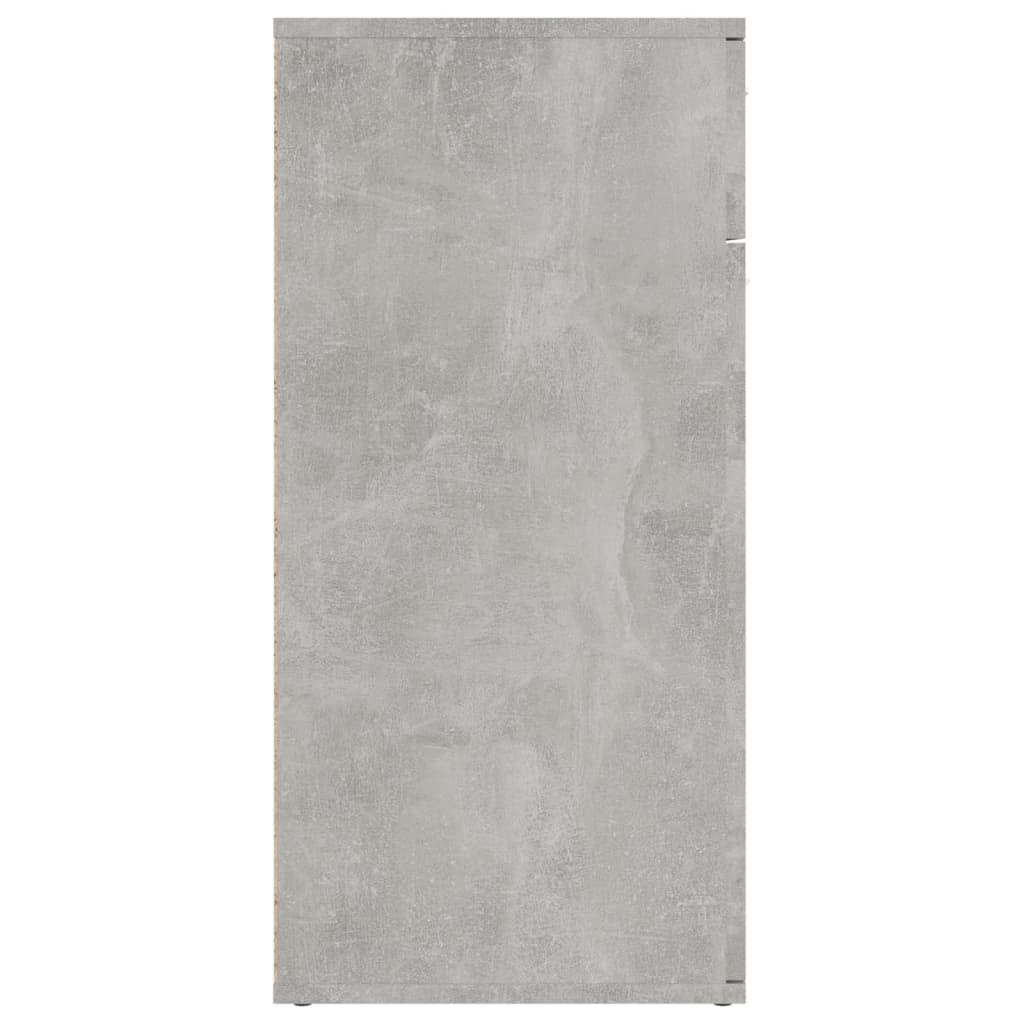 vidaXL Szafka, szarość betonu, 80x36x75 cm, materiał drewnopochodny
