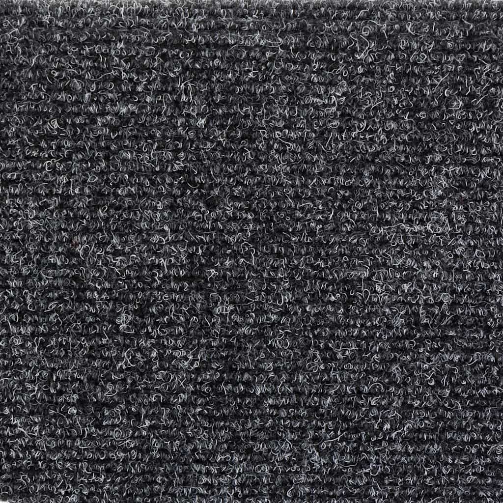 vidaXL Maty na schody samoprzylepne 5 szt. 56x17x3 cm Ciemnoszary półokrągły