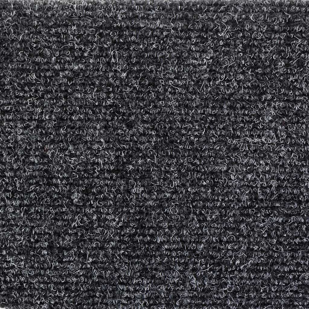 vidaXL Maty na schody samoprzylepne 10 szt. 56x17x3 cm Ciemnoszary półokrągły
