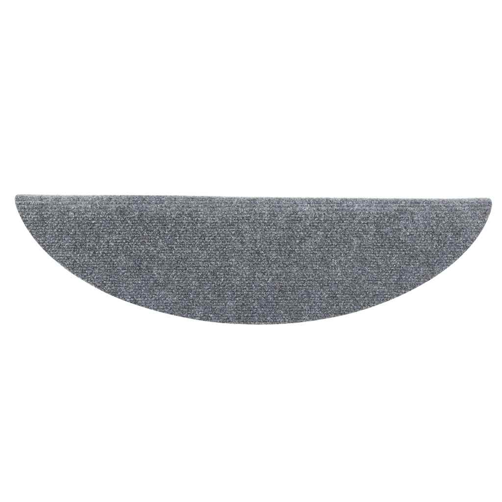 vidaXL Samoprzylepne nakładki na schody, 10 szt, jasnoszare, 56x17x3cm