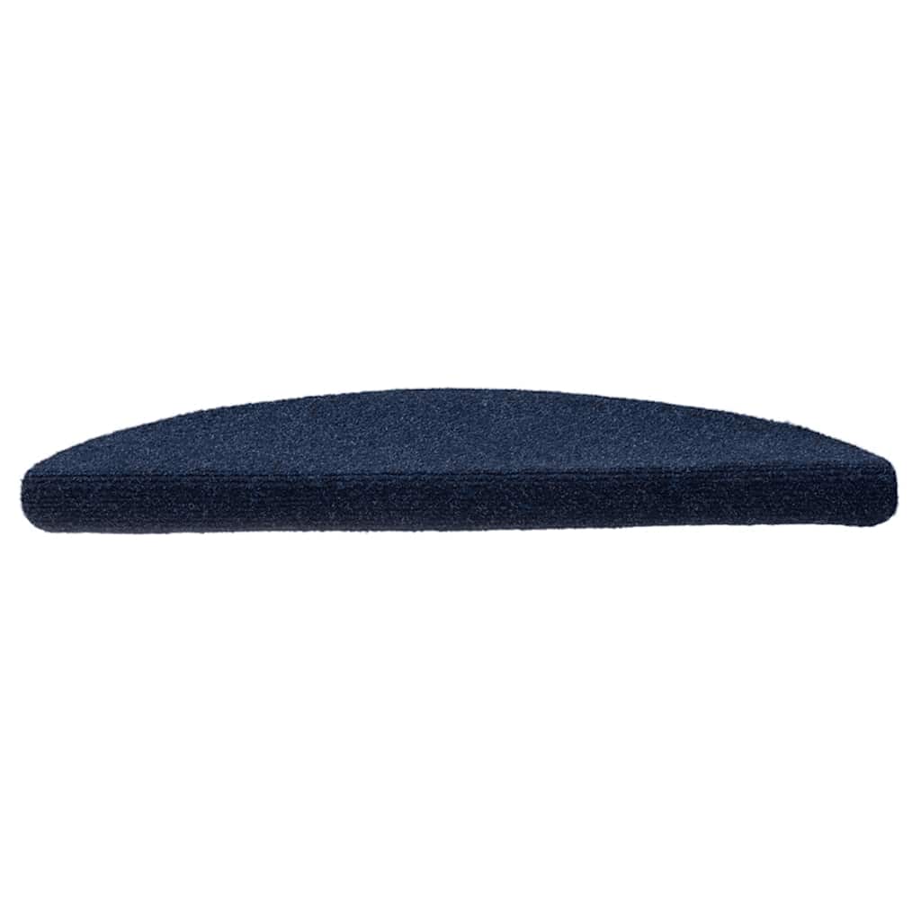 vidaXL Maty na schody samoprzylepne 5 szt. 56x17x3 cm granatowe półokrągłe