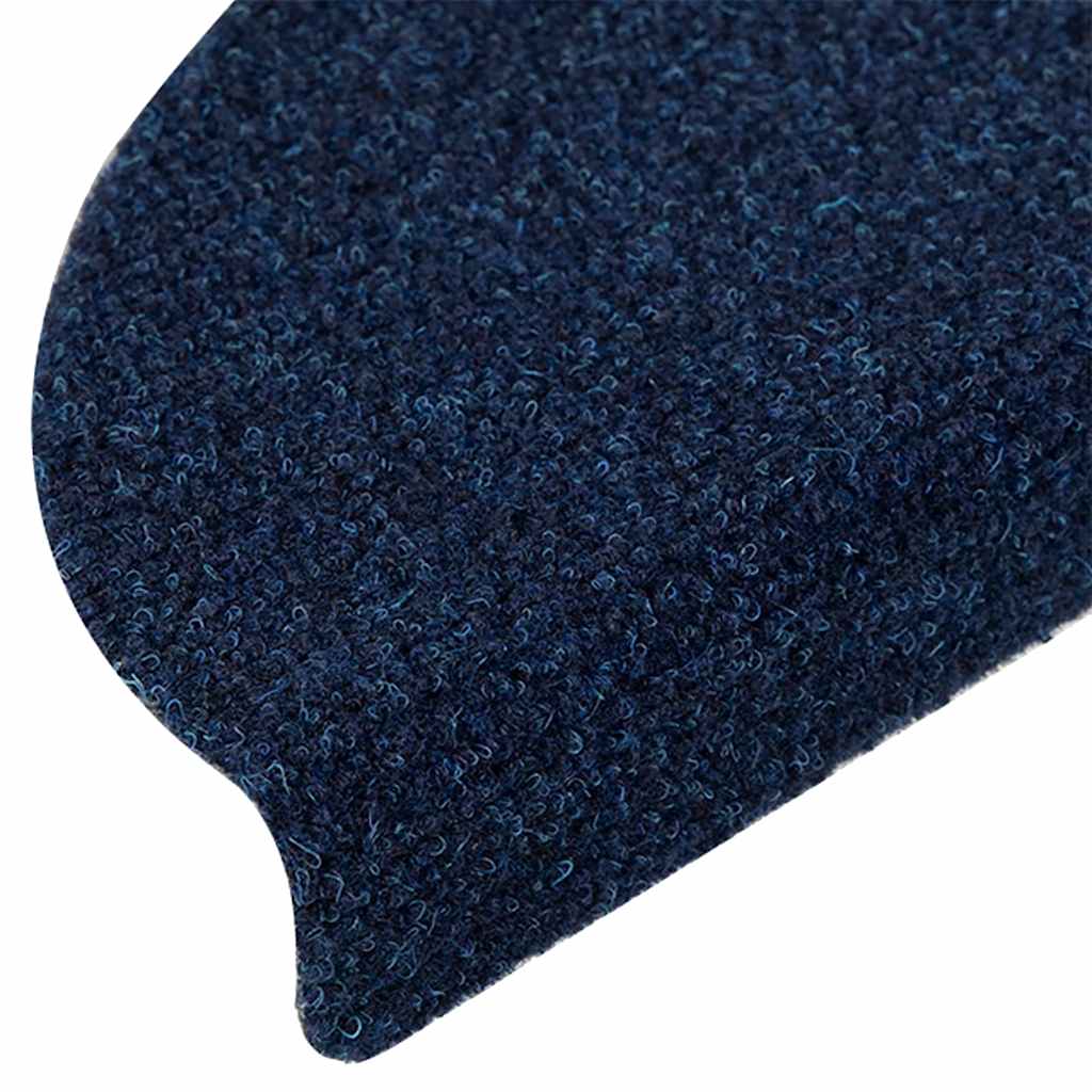 vidaXL Maty na schody samoprzylepne 5 szt. 56x17x3 cm granatowe półokrągłe