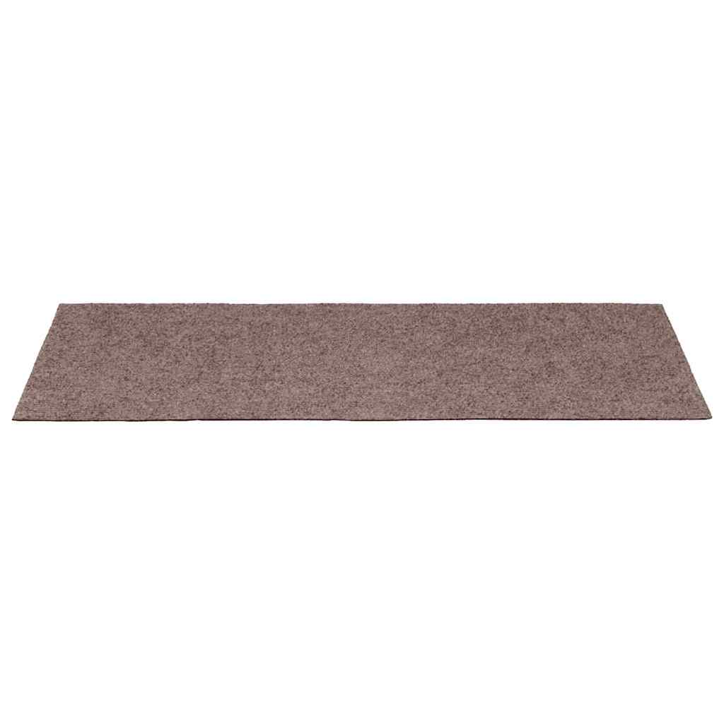 vidaXL Maty na schody samoprzylepne 5 szt. 65x21x4 cm jasnobrązowe, prostokątne krawędzie