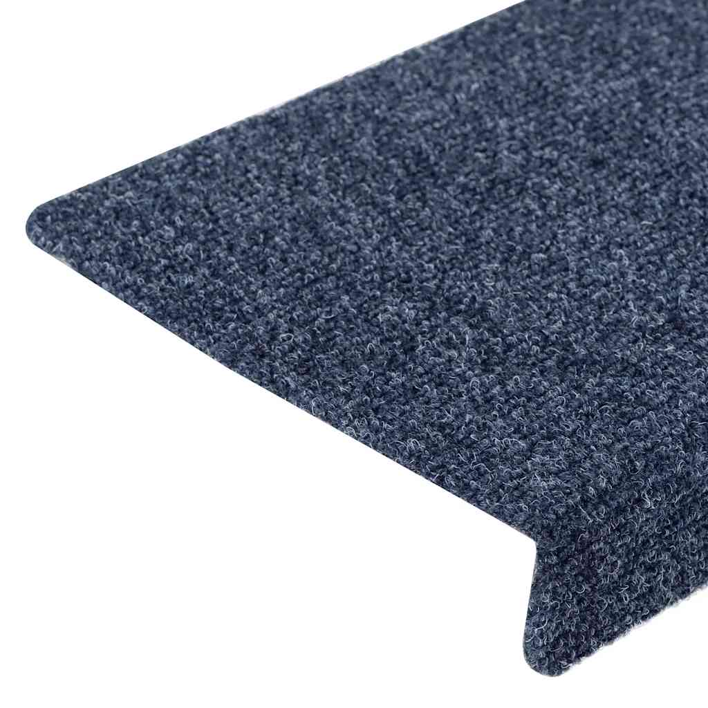 vidaXL Maty na schody samoprzylepne 10 szt. 65x21x4 cm Antracytowe prostokątne krawędzie