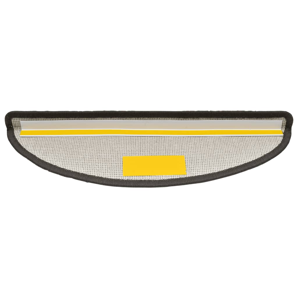 vidaXL Maty na schody 10 szt. 56x17x3 cm Ciemnoszary Półokrągły