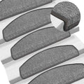 vidaXL Maty na schody 10 szt. 65x24x4 cm Ciemnoszare Półokrągłe Duże