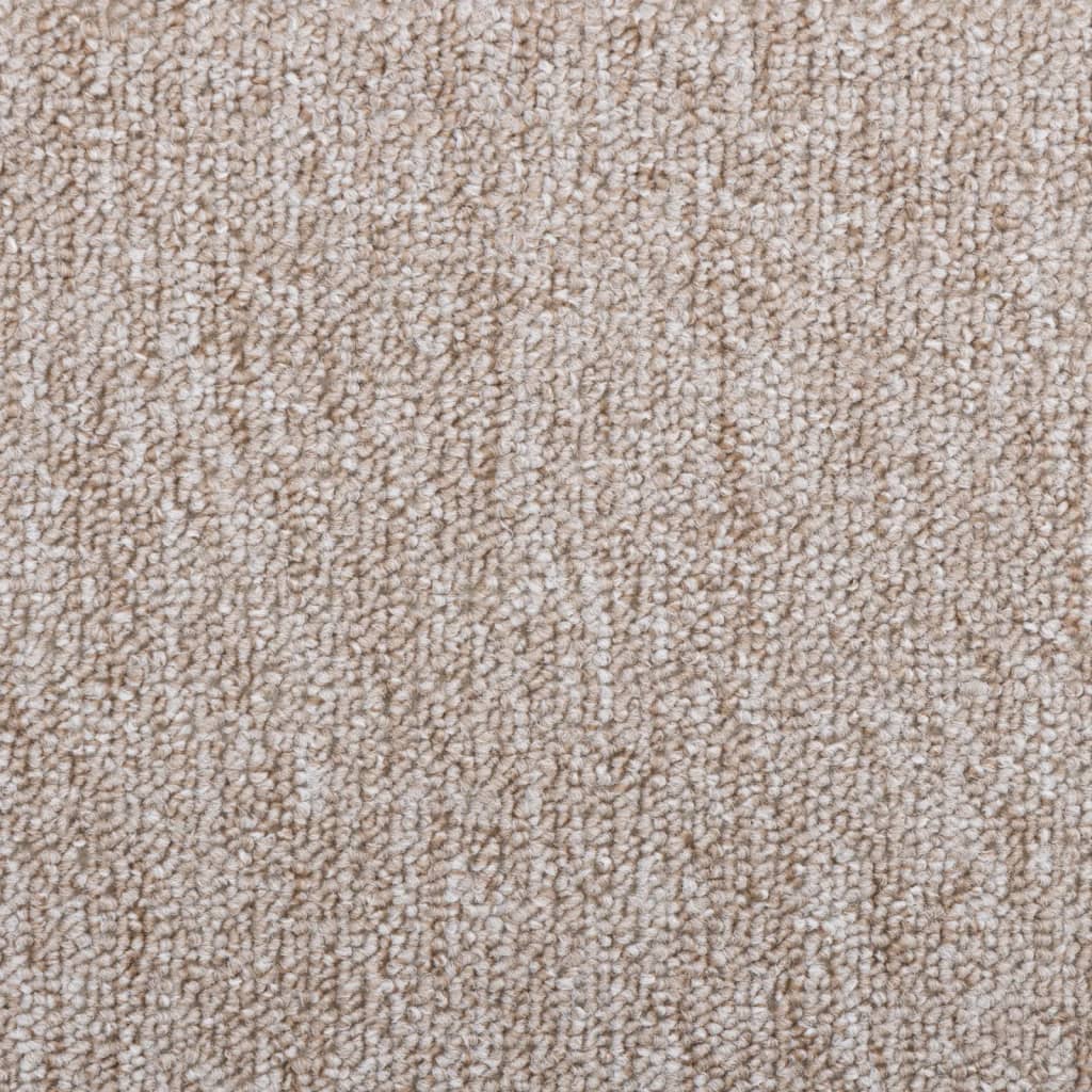 vidaXL Maty na schody 10 szt. 65x24x4 cm Jasnobrązowe, półokrągłe, duże