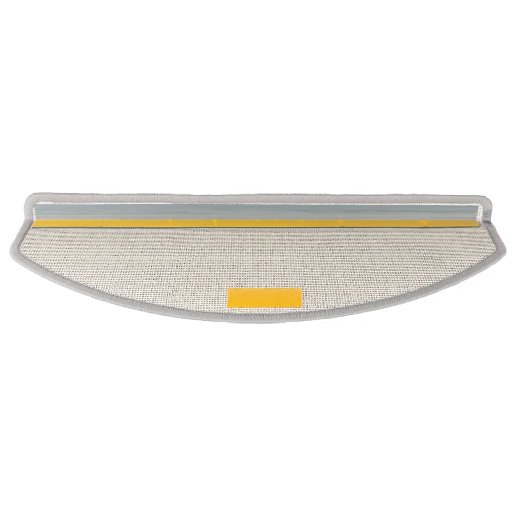 vidaXL Maty na schody 10 szt. 65x24x4 cm Jasnoszare Półokrągłe Duże