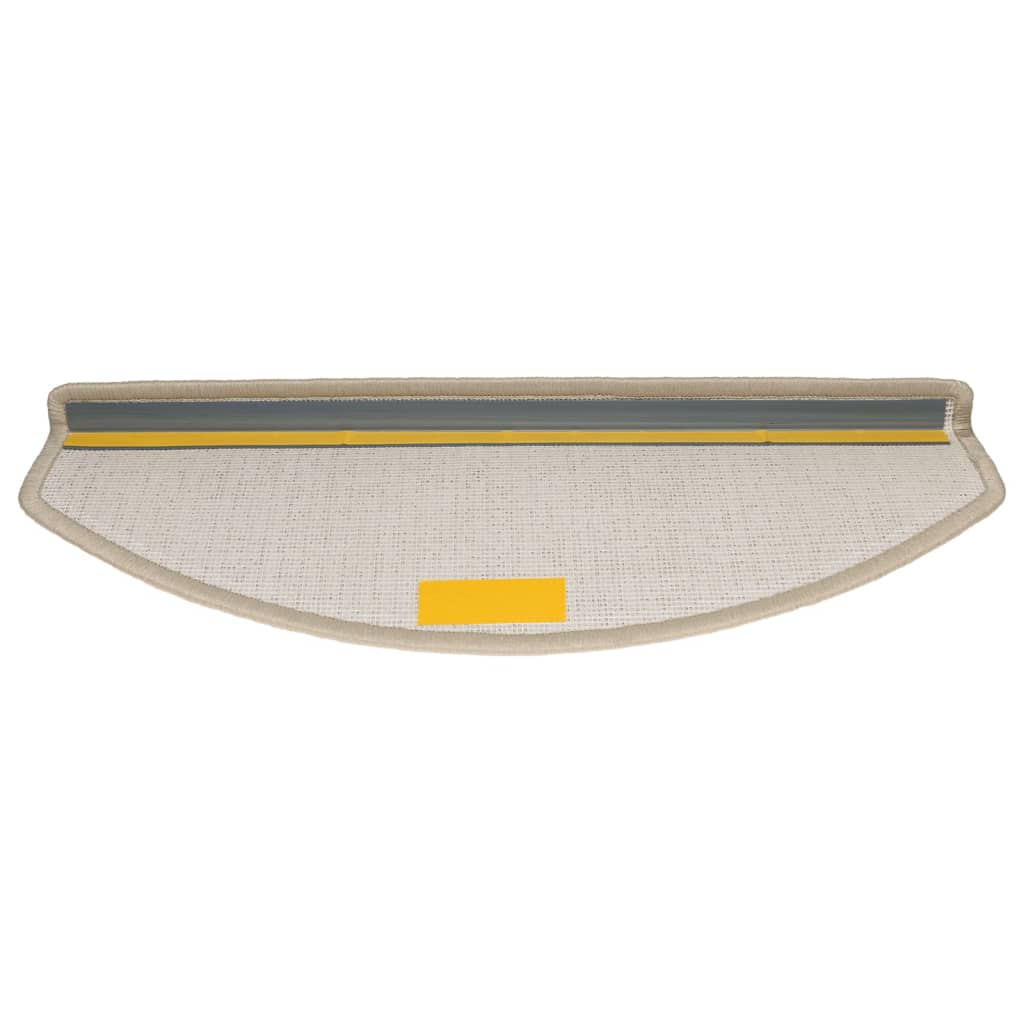 vidaXL Maty na schody 10 szt. 65x24x4 cm Taupe Półokrągłe Duże
