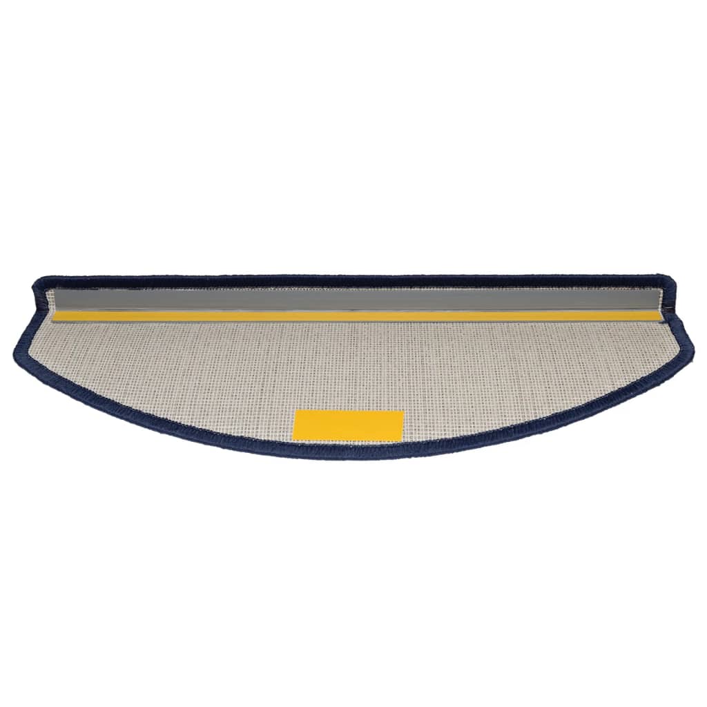 vidaXL Maty na schody 10 szt. 65x24x4 cm niebieskie półokrągłe duże