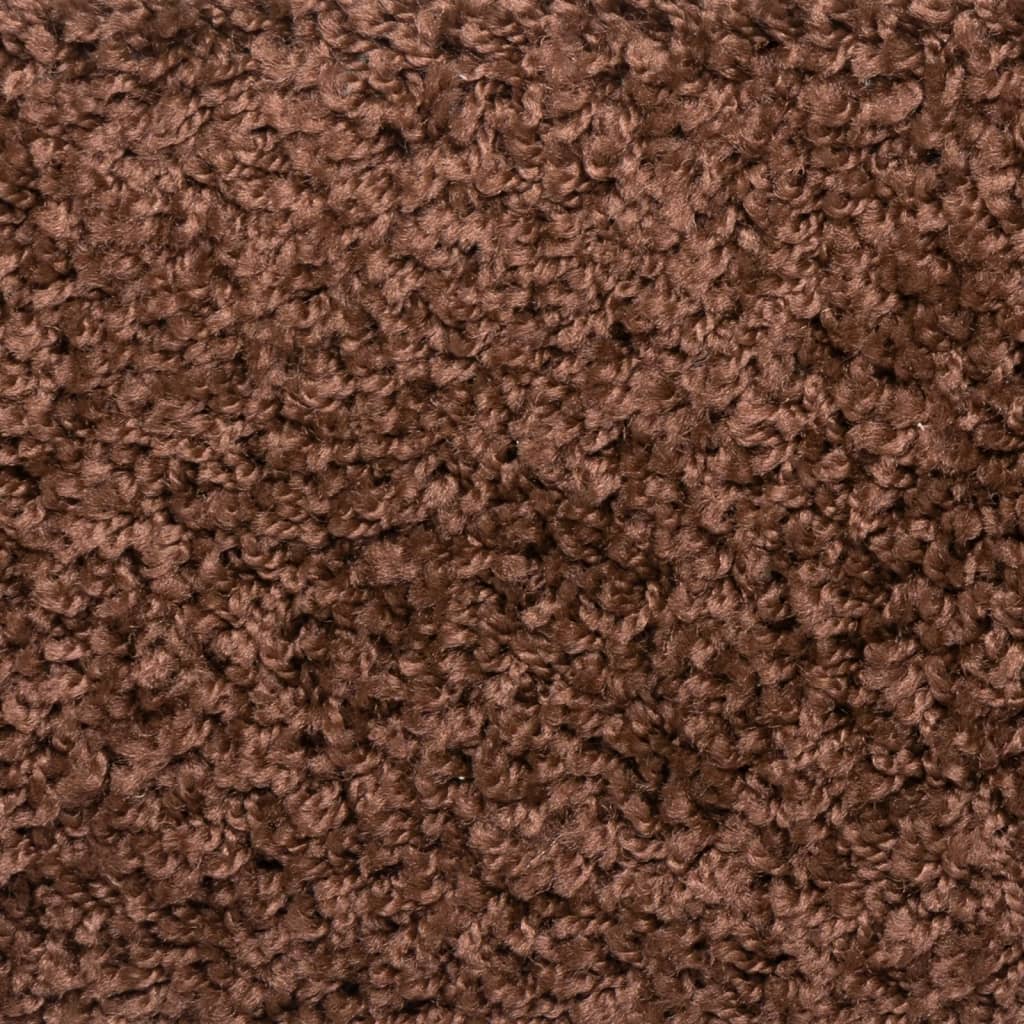vidaXL Maty na schody 10 szt. 56x17x3 cm Brązowe półokrągłe