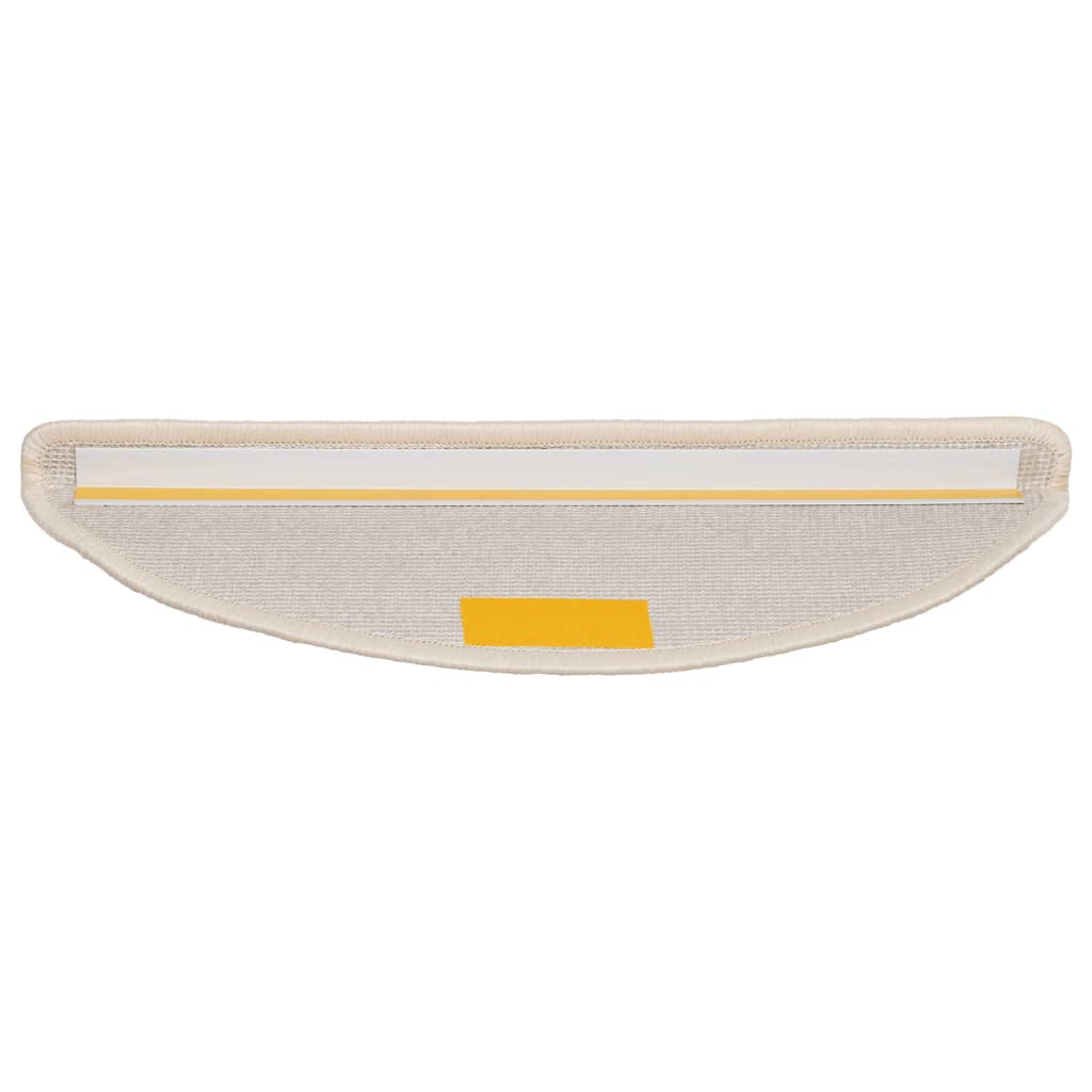 vidaXL Maty na schody 10 szt. 56x17x3 cm Białe półokrągłe