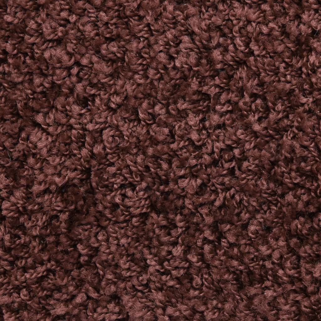 vidaXL Maty na schody 10 szt. 65x21x4 cm Brązowe półokrągłe duże