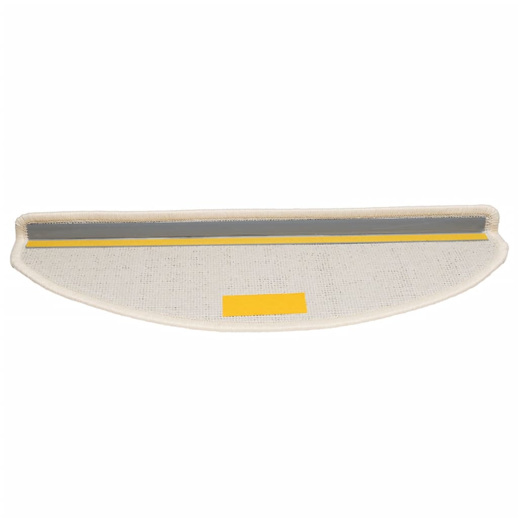 vidaXL Maty na schody 10 szt. 65x21x4 cm Białe półokrągłe duże