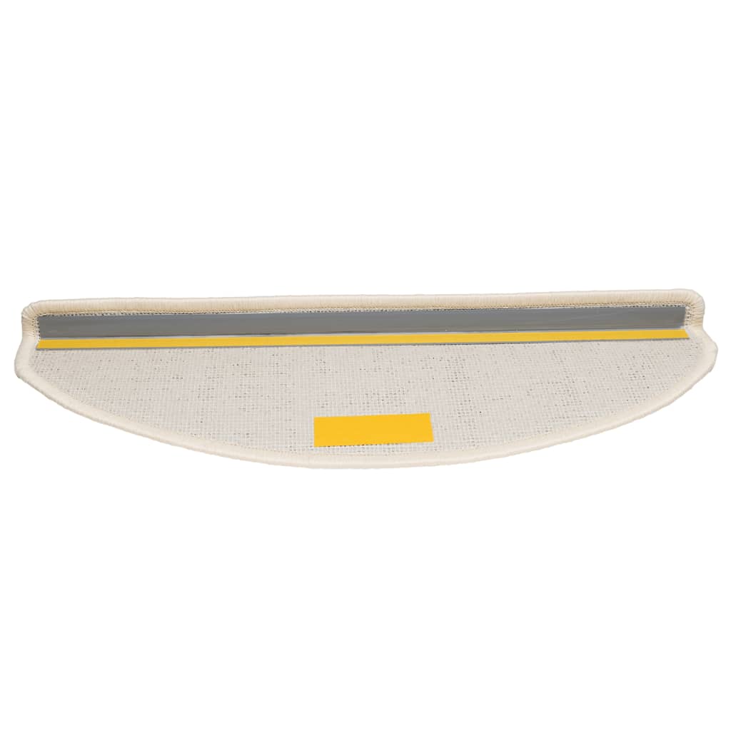 vidaXL Maty na schody 10 szt. 65x21x4 cm Białe półokrągłe duże