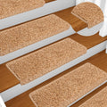 vidaXL Maty na schody 10 szt. 65x21x4 cm Beżowe, prostokątne krawędzie