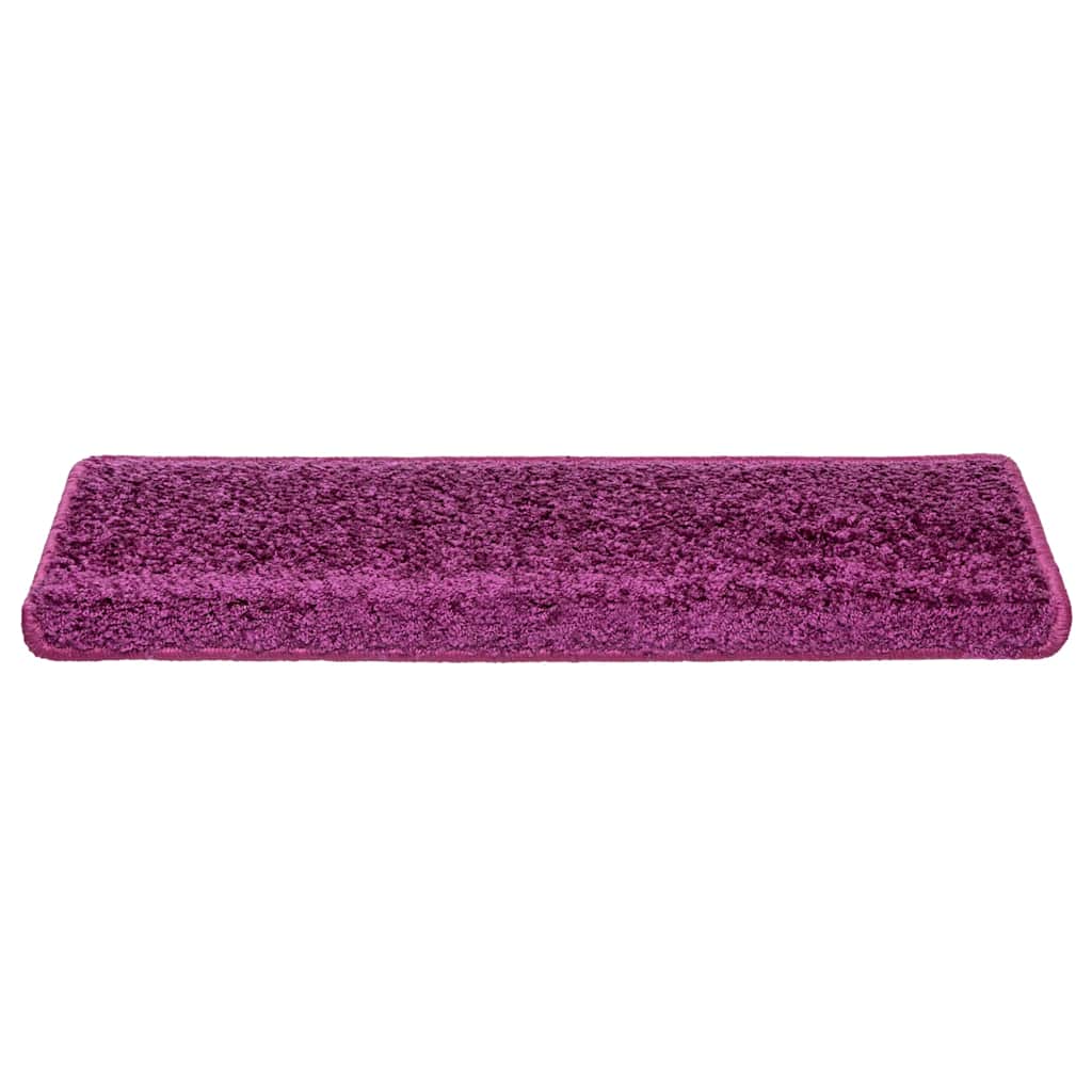 vidaXL Maty na schody 10 szt. 65x21x4 cm Fioletowe prostokątne krawędzie
