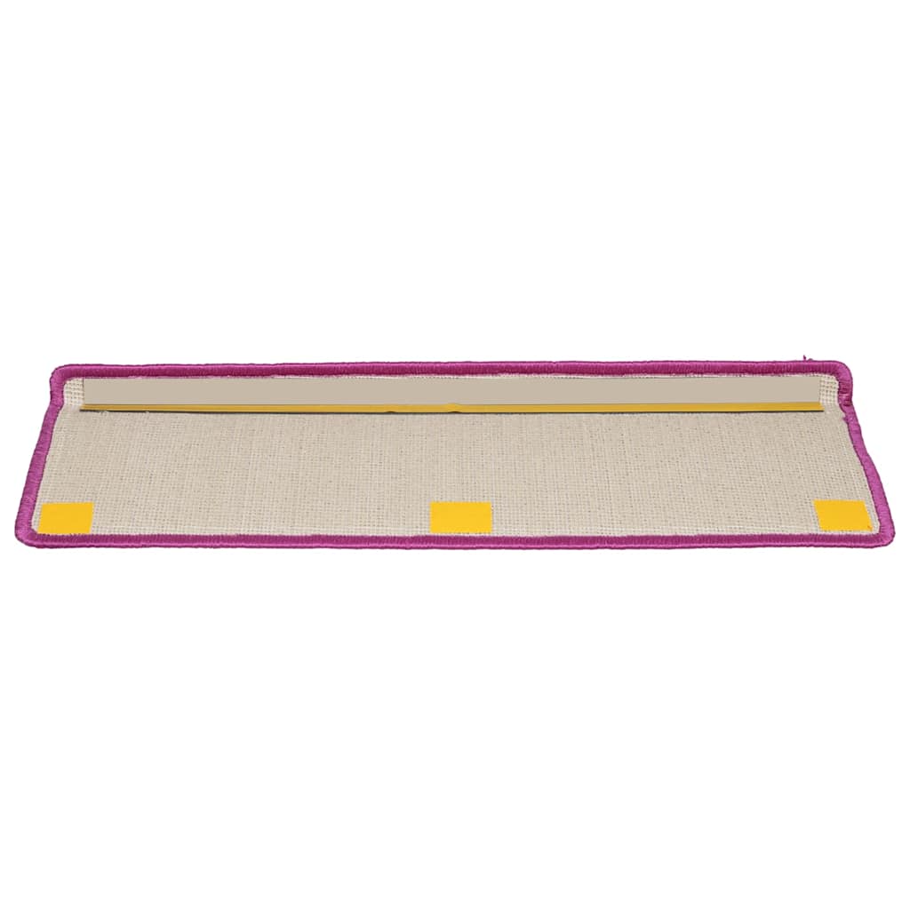 vidaXL Maty na schody 10 szt. 65x21x4 cm Fioletowe prostokątne krawędzie