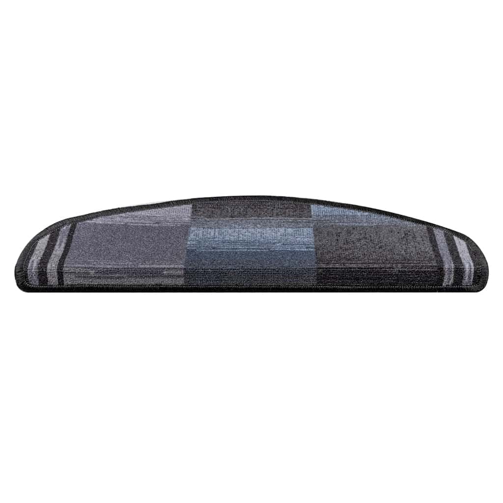 vidaXL Samoprzylepne nakładki na schody 10 szt. 65x21x4cm czarno-szare