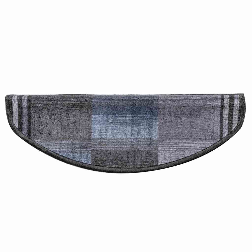 vidaXL Samoprzylepne nakładki na schody 10 szt. 65x21x4cm czarno-szare