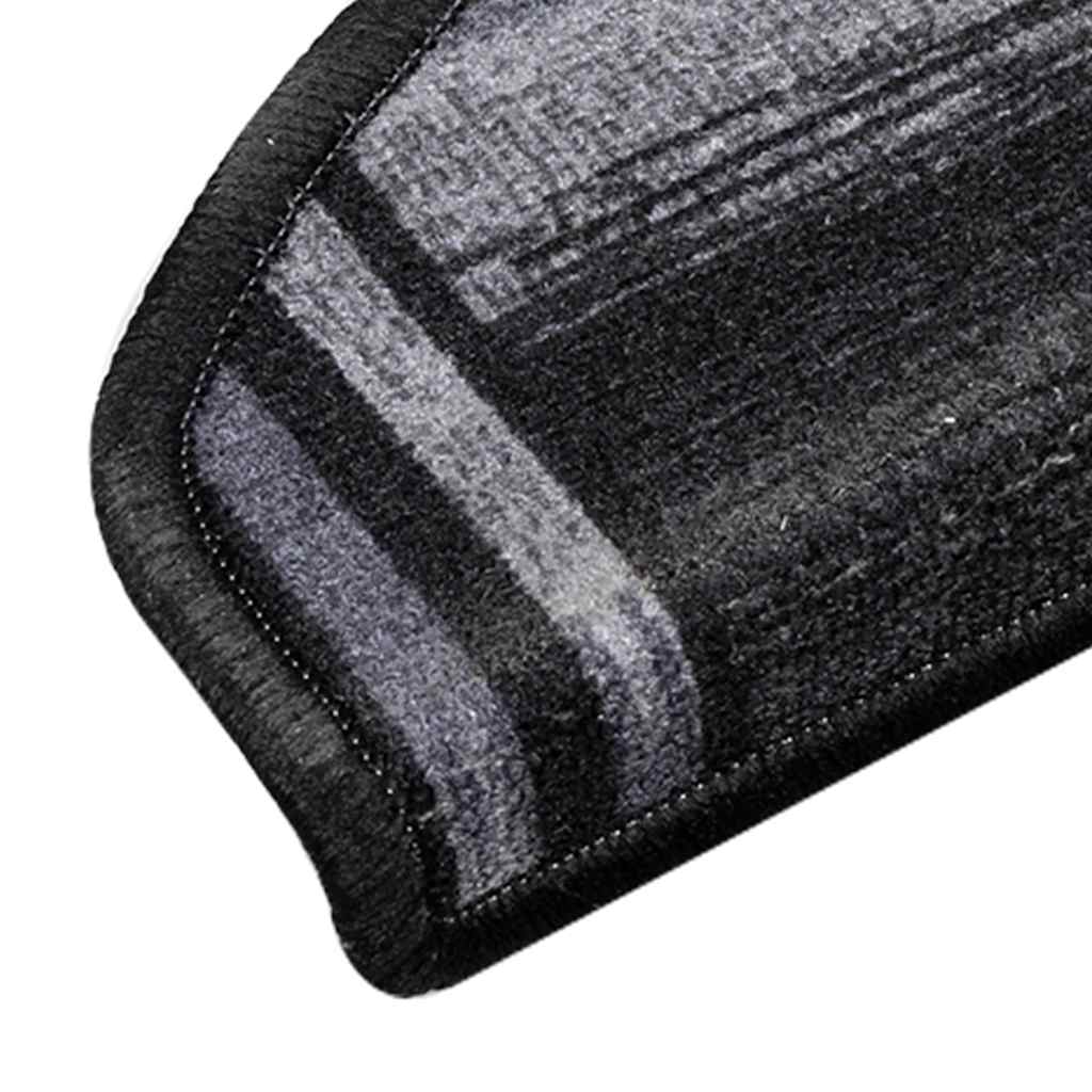 vidaXL Samoprzylepne nakładki na schody 10 szt. 65x21x4cm czarno-szare