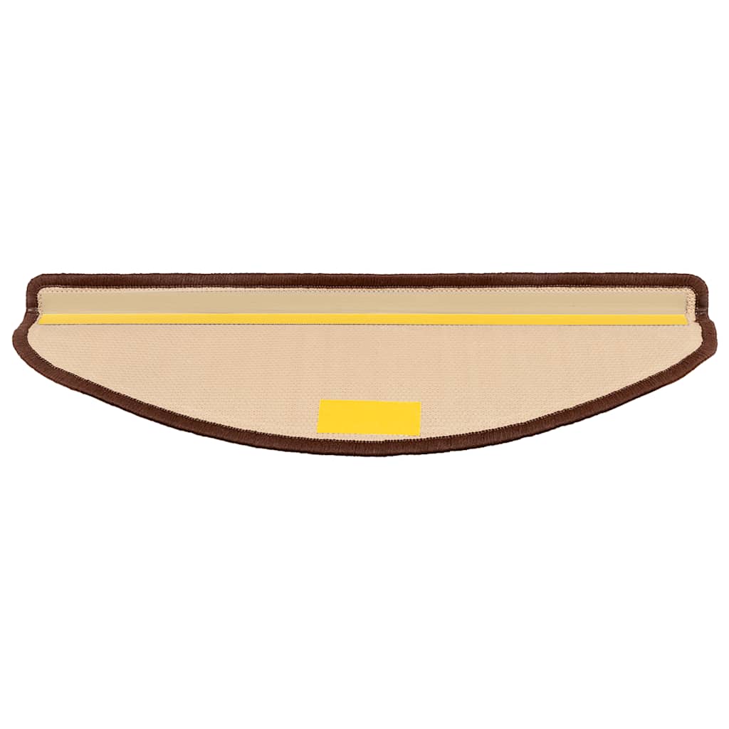 vidaXL Samoprzylepne nakładki na schody, 5 szt., 65x21x4 cm, brązowe