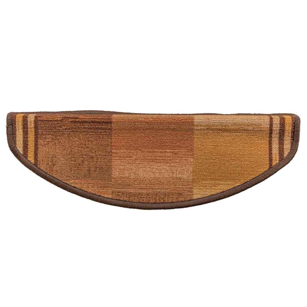 vidaXL Samoprzylepne nakładki na schody, 5 szt., 65x21x4 cm, brązowe
